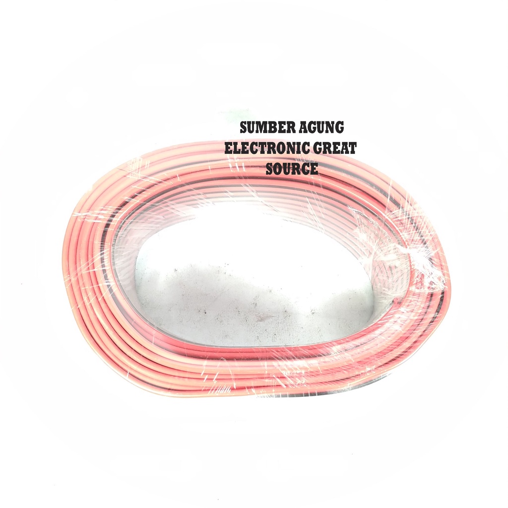 Kabel Tonze NYZ 2x23 Panjang 50 Isi Serabut Banyak Audio Listrik Merah Hitam