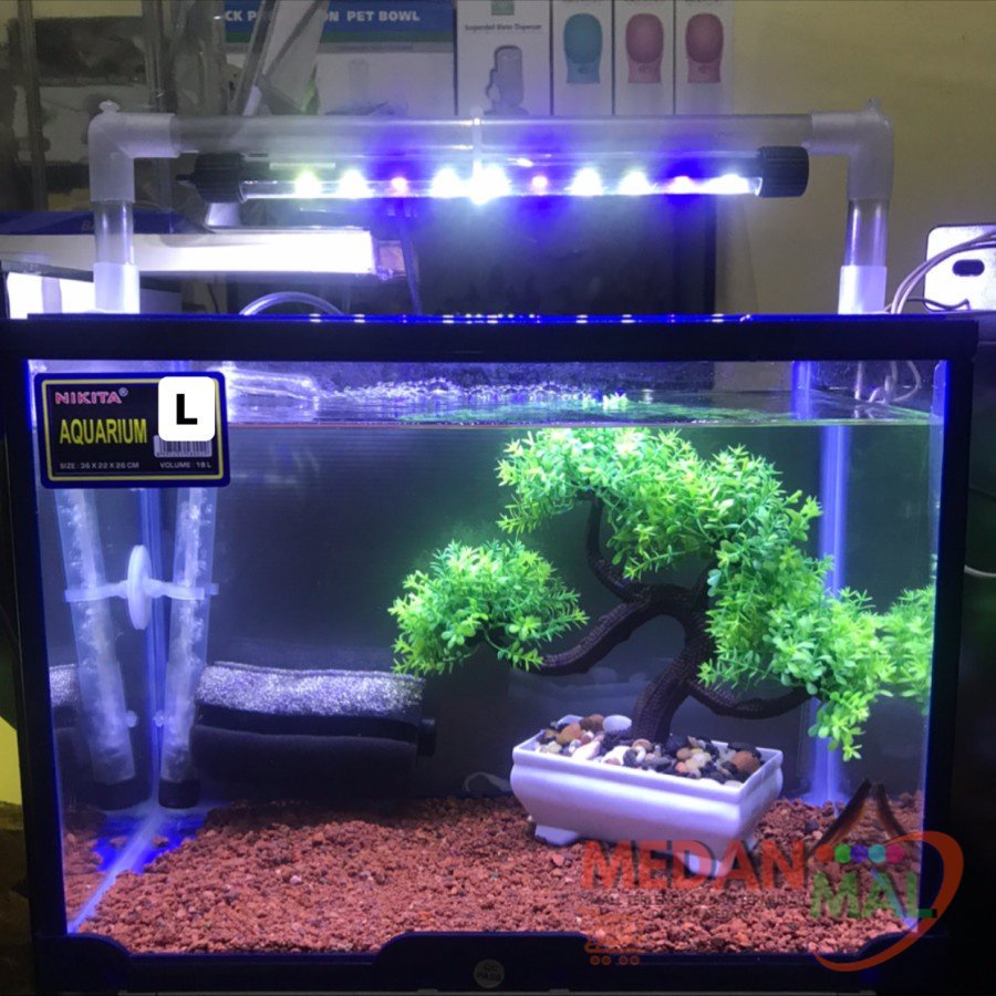 PAKET KOMPLIT AQUARIUM TRISET NIKITA SIZE S/M/L