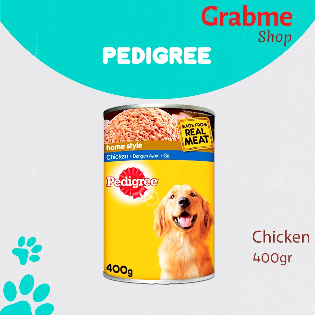 Makanan Anjing basah Pedigree Kaleng 400g - Chicken