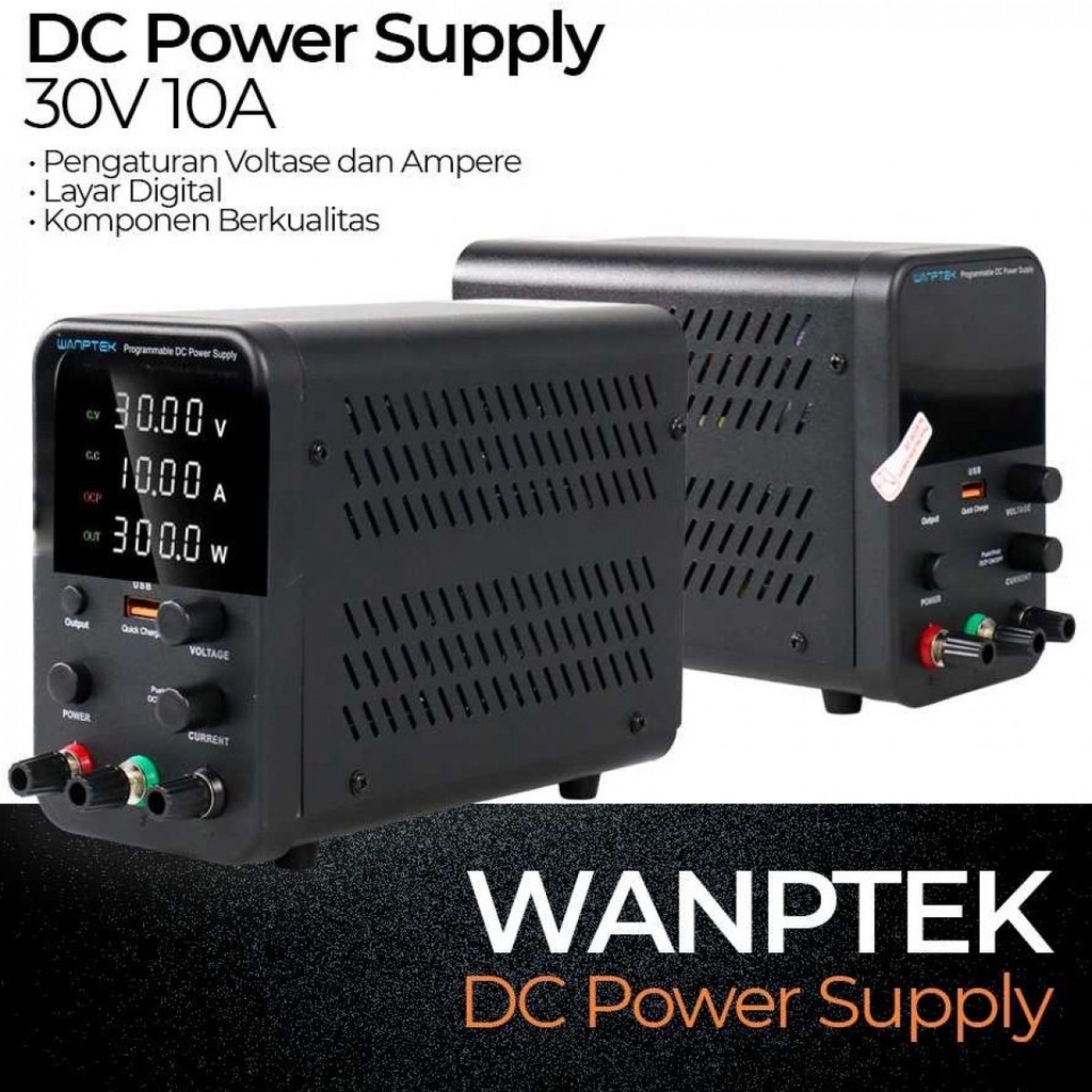 Adjustable DC Power Supply 30V 10A Charger Baterai