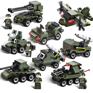 333pcs Mainan  Puzzle Lego Model Tentara Militer Untuk 