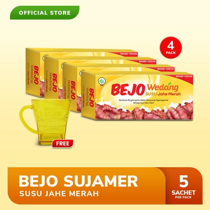 

Promo Awal tahun Bejo Susu Jahe Merah (SUJAMER) 4 Pack ( 20 Sachet ) FREE Gelas Promo Awal tahun