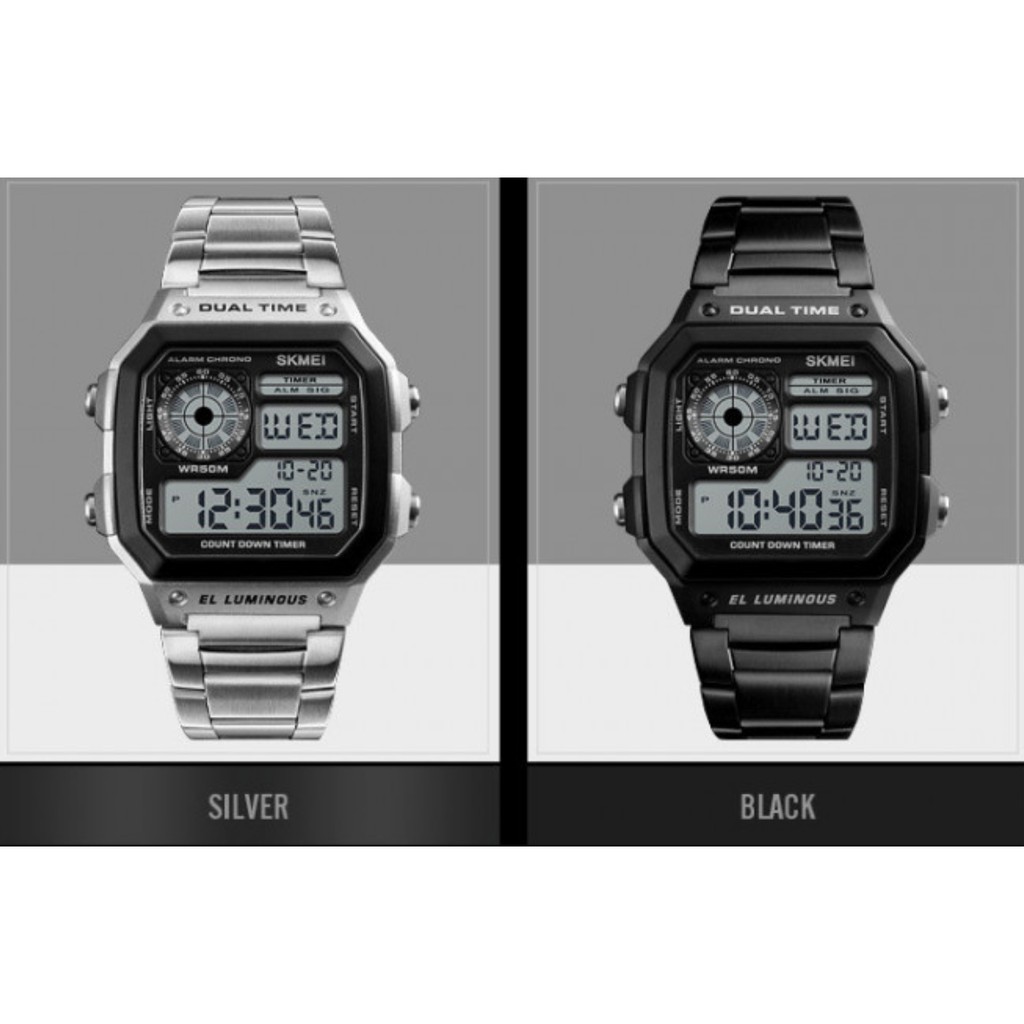 Jam Tangan Pria &amp; Wanita / SKMEI Digital 1335 Men / Digital LED Square Original / SKMEI