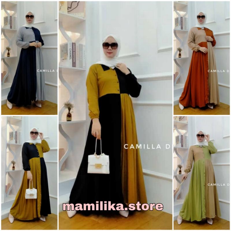 CAMILLA DRESS | GAMIS | DRESS KOMBINASI | MAXI DRESS | GAMIS KOMBINASI