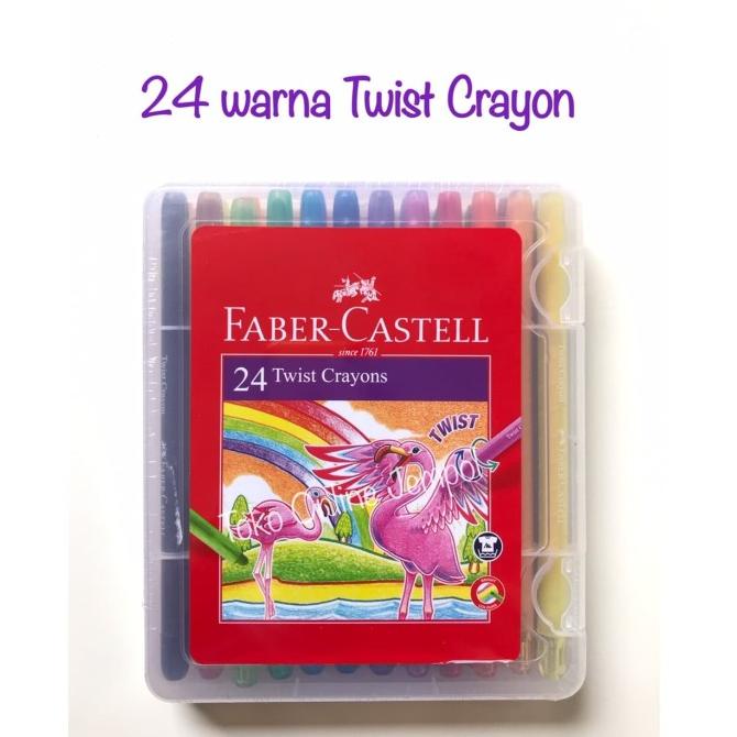 

Atk0791Fc 24 Warna Twist Crayon Faber Castell 520624 Krayon Putar
