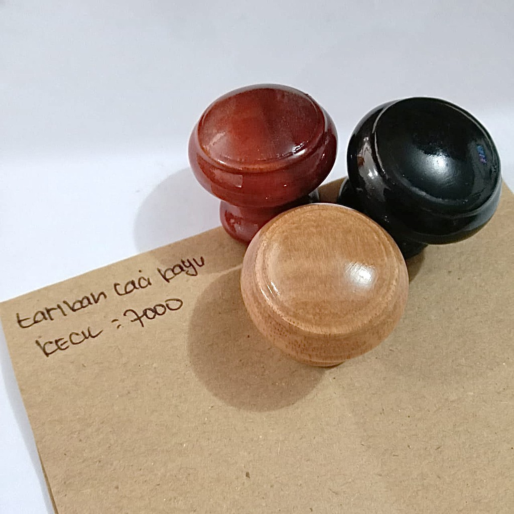 tarikan laci kecil bahan kayu