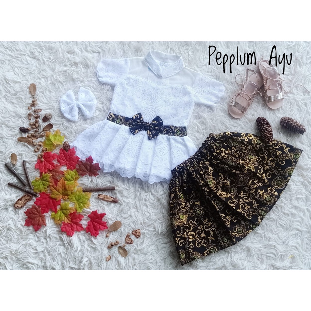 Kebaya Pepplum Ayu Anak Unik/Baju Adat/Kebaya Anak murah meriah