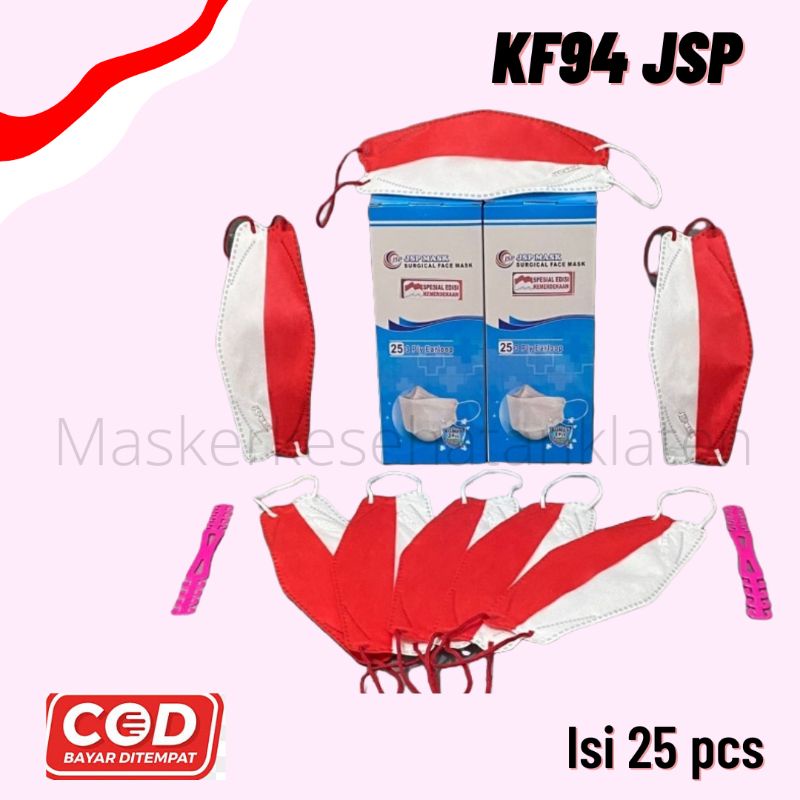 (ISI 25PCS) KF94 KEMERDEKAAN JSP MASK EARLOOP