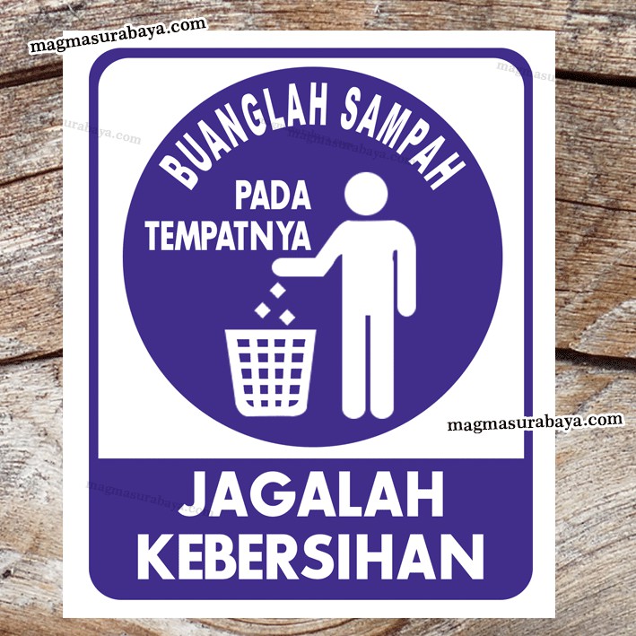 

Sticker Buanglah sampah pada tempatnya