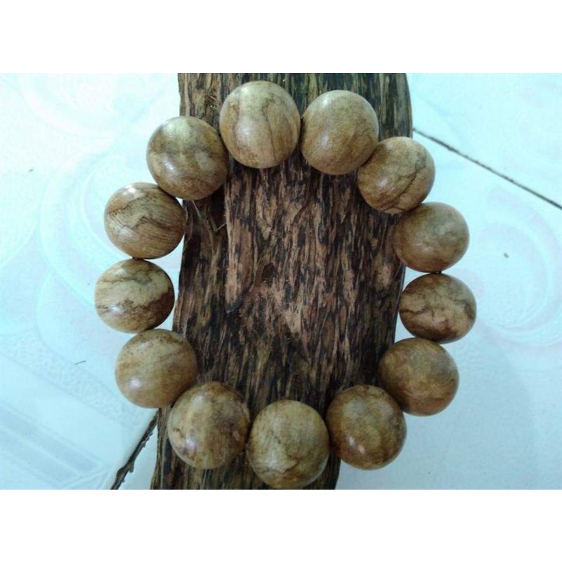 Gelang Kayu Gaharu Super Asli Papua Jenis Filaria 18mm