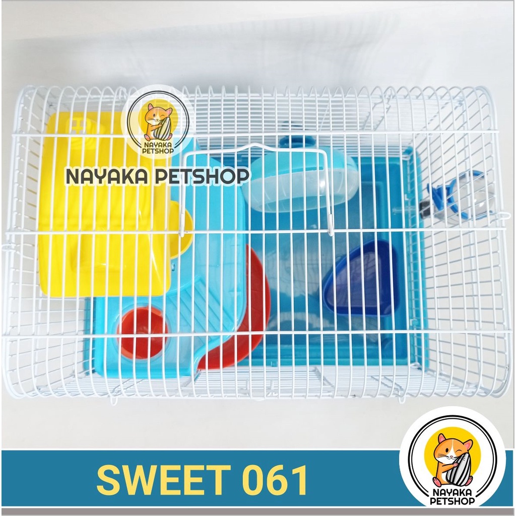 Sweet 061 Kandang Hamster Tingkat 2 Lantai Besar Murah