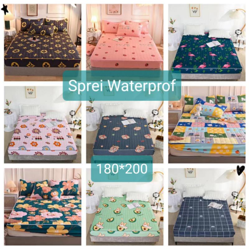 Sprei Waterprof Import Uk 180*200 / Sprei Anti Air / Sprei Anti Ompol