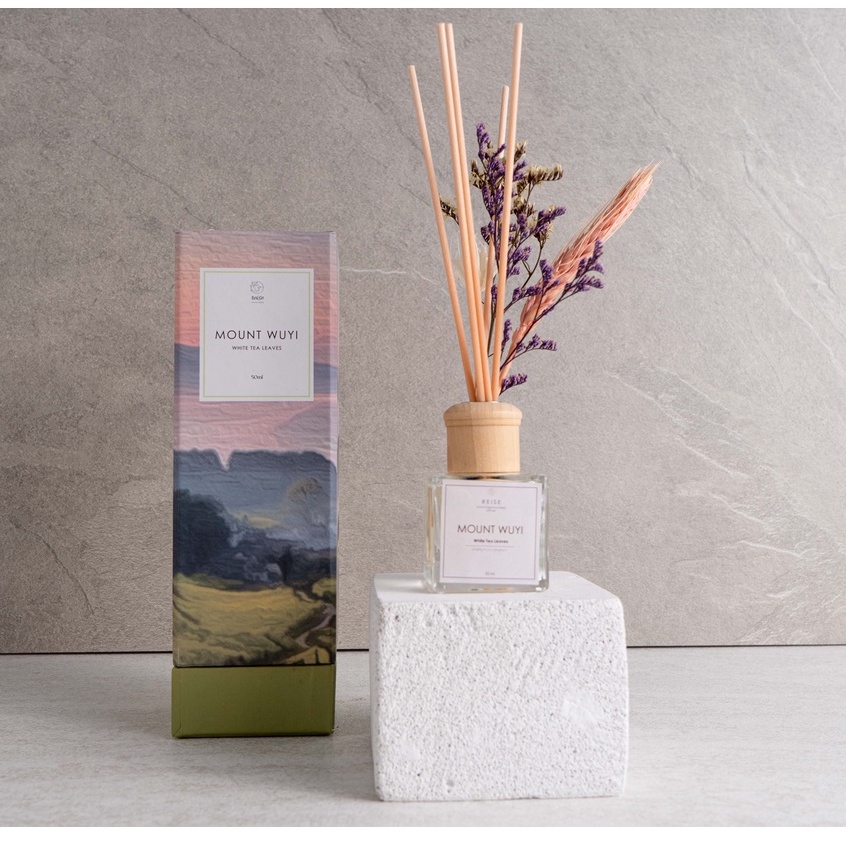REISE - 50ml Aromatic Rattan Reed Diffuser | Pewangi Pengharum Ruangan-Mount Wuyi