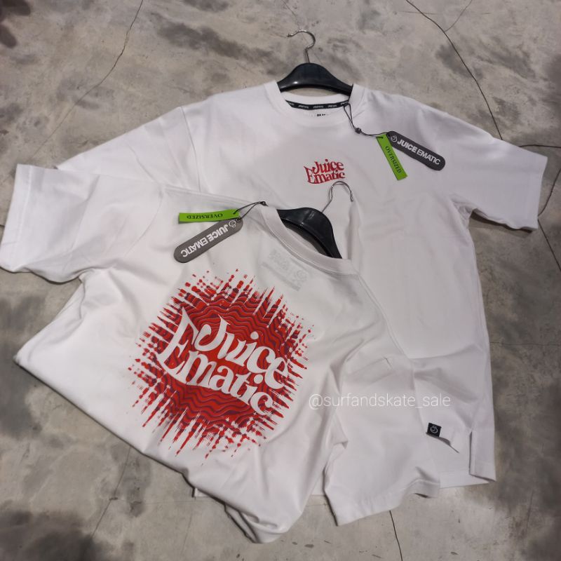 Kaos Oversize Juice Ematic Original New Msts Tear Oversize White