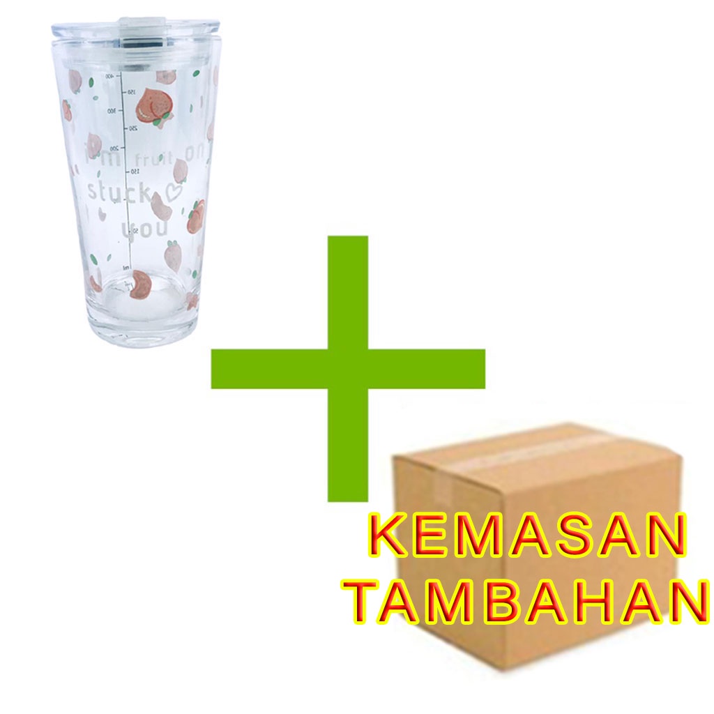 Gelas kaca * tumbler * Gelas ukur * Gelas Gambar lucu * 450ml-YS-19-15+PENGAMAN