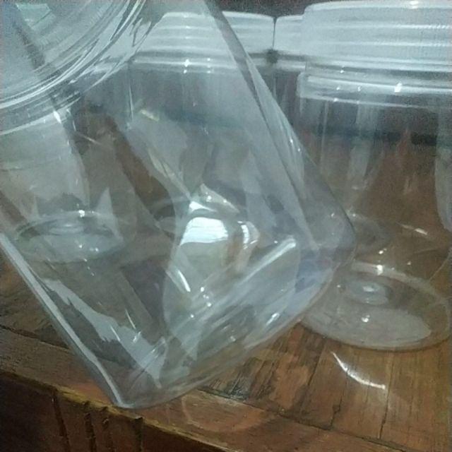 Toples Astor Tinggi 13 Cm Tutup Bening Merah Murah Kue Kering Lebaran Natal Tahun Baru Coklat Permen