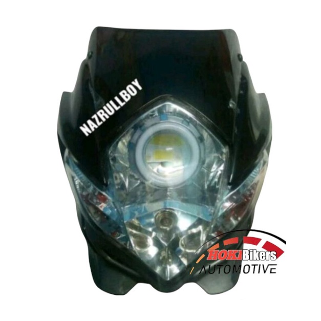 Headlampu depan kedok batok Satria Fu 150 Barong12 set Projie Satria Fu tahun 2011 2012 2013