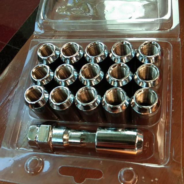 Lug Nut Mur Baut Roda Velg Ban Mobil Ukuran 1.5 Sudah Termasuk Kunci Sock L Pembuka Mur