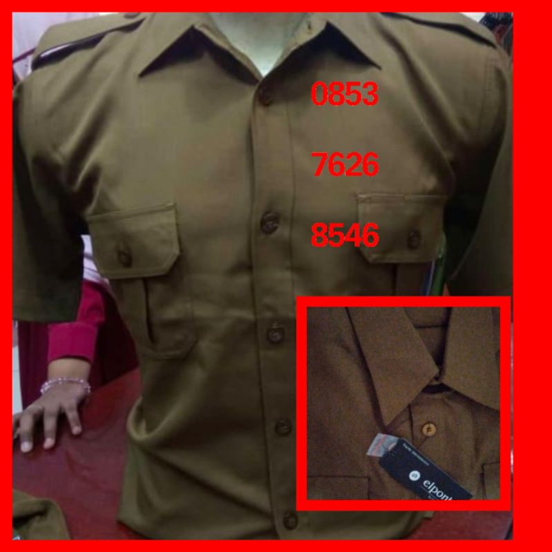 baju seragam  Pemda PNS PDH guru pegawai pria dki
