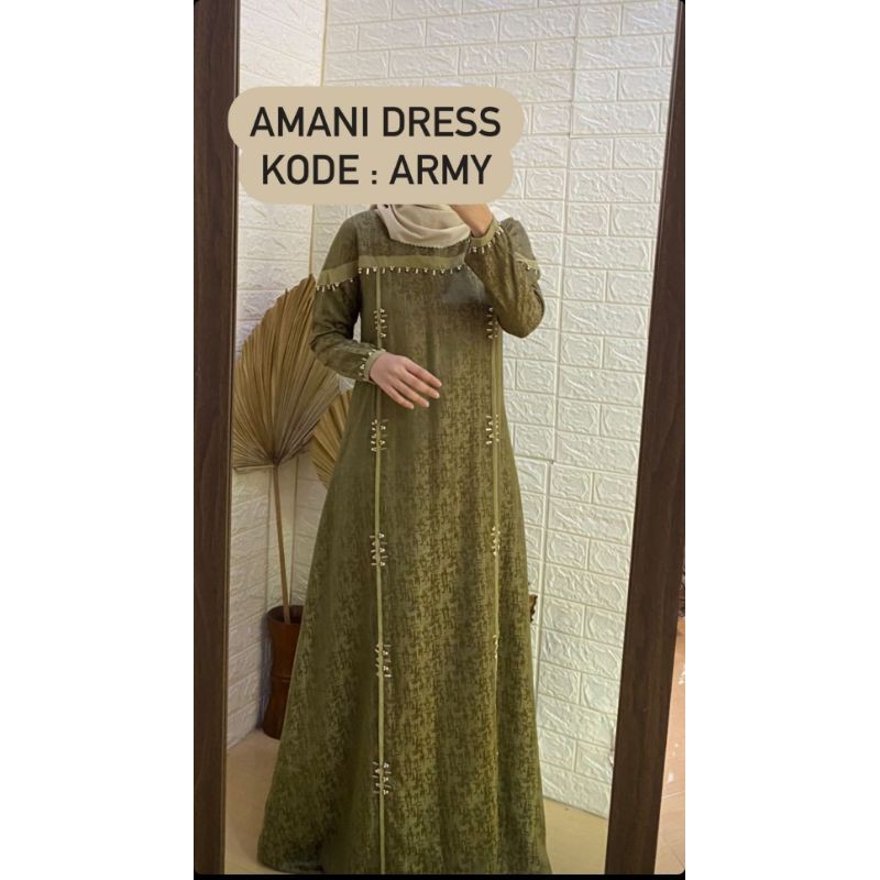 AMANI DRESS XXL dan KOKO XL ARMY BY ZEEN BY ZI