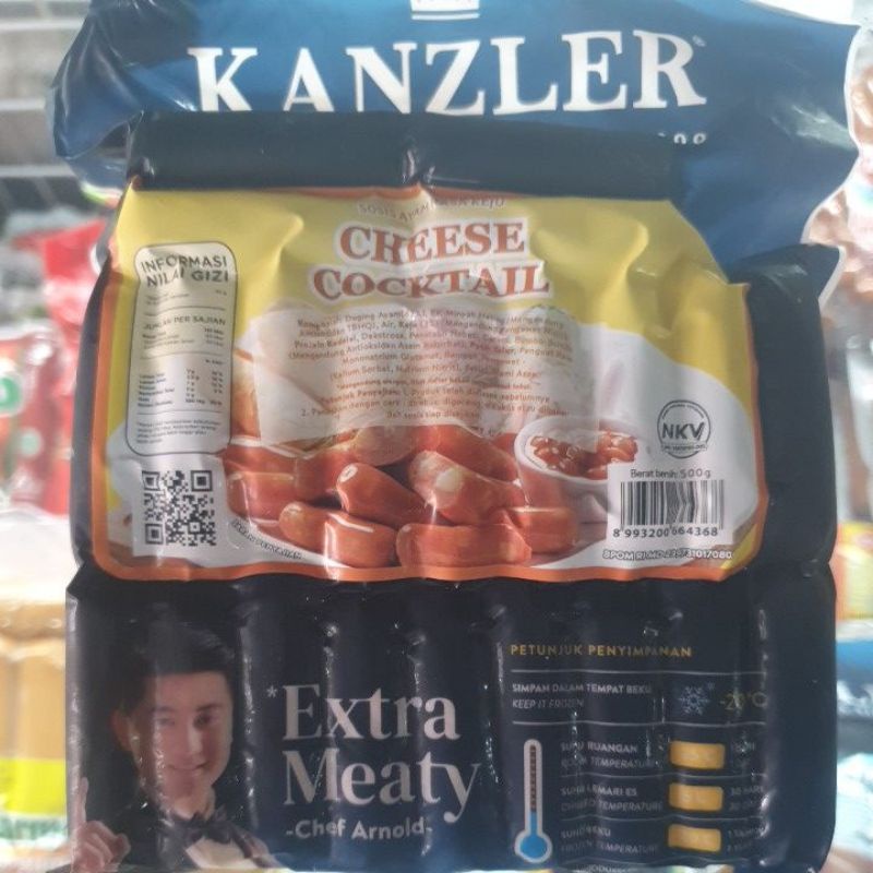 

Kanzler Sosis Cheese Cocktail 500gr