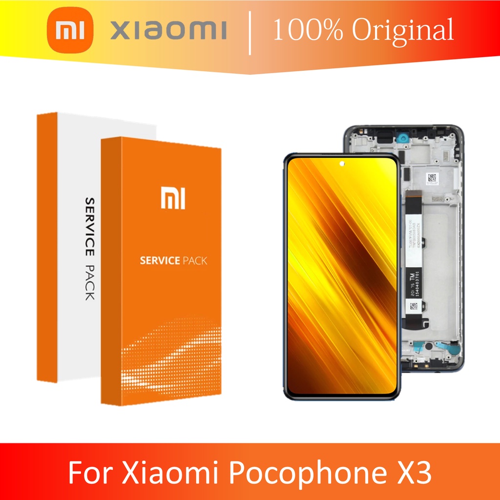 [ CHECK.ID ] LCD + FRAME POCOPHONE POCO X3 NFC / X3 PRO ORIGINAL