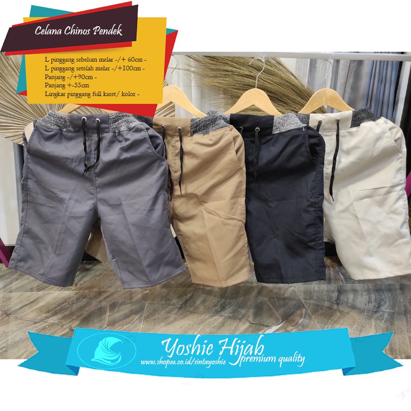 Celana Chinos Pendek Pria Chino Sport Olahraga Mizuno