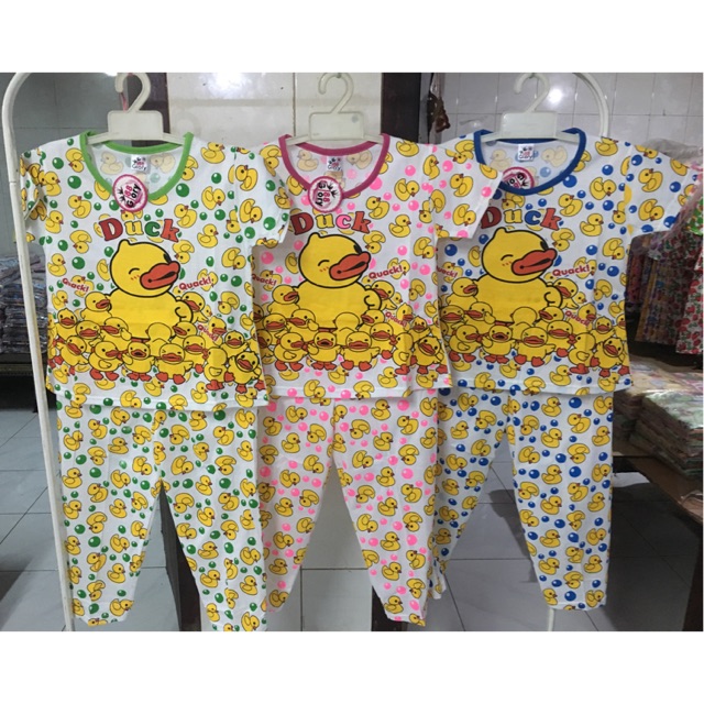 PIYAMA ANAK PEREMPUAN SETELAN ANAK PEREMPUAN BAJU ANAK PEREMPUAN CP “duck”