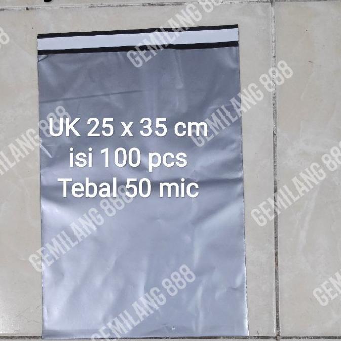 

❁ Plastik Polymailer UK 25x35 (100pcs), plastik Lem, plastik packing Lem, plastik bungkus paket ☂
