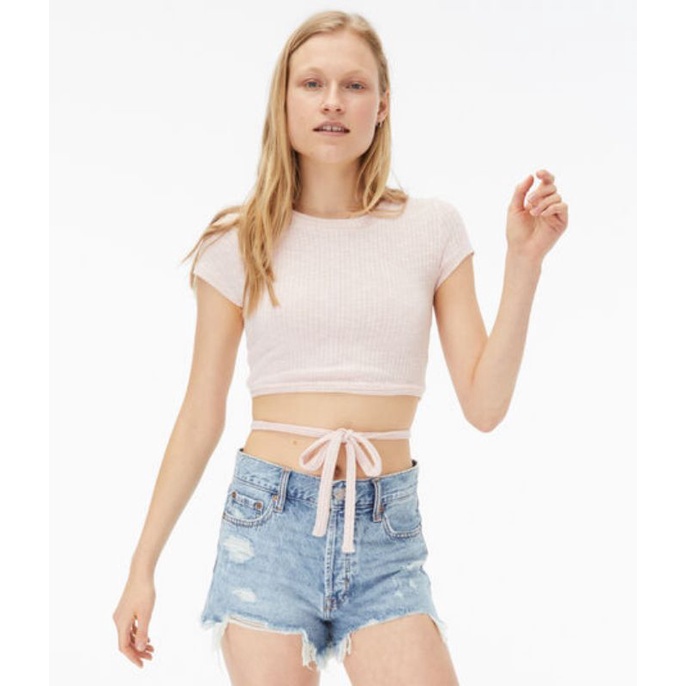 AEROPOSTALE KNIT CROP TOP-ORIGINAL 100%