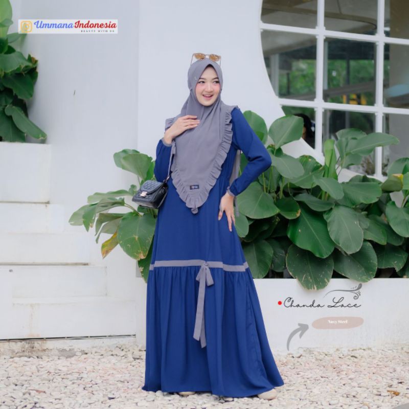 OPEN PO GAMIS SET CHANDA LACE BY UMMANA INDONESIA