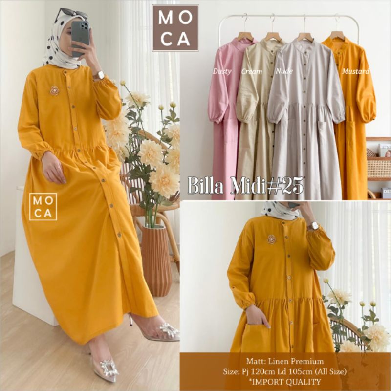 Billa Midi Original By Moca Berlabel 100% Original