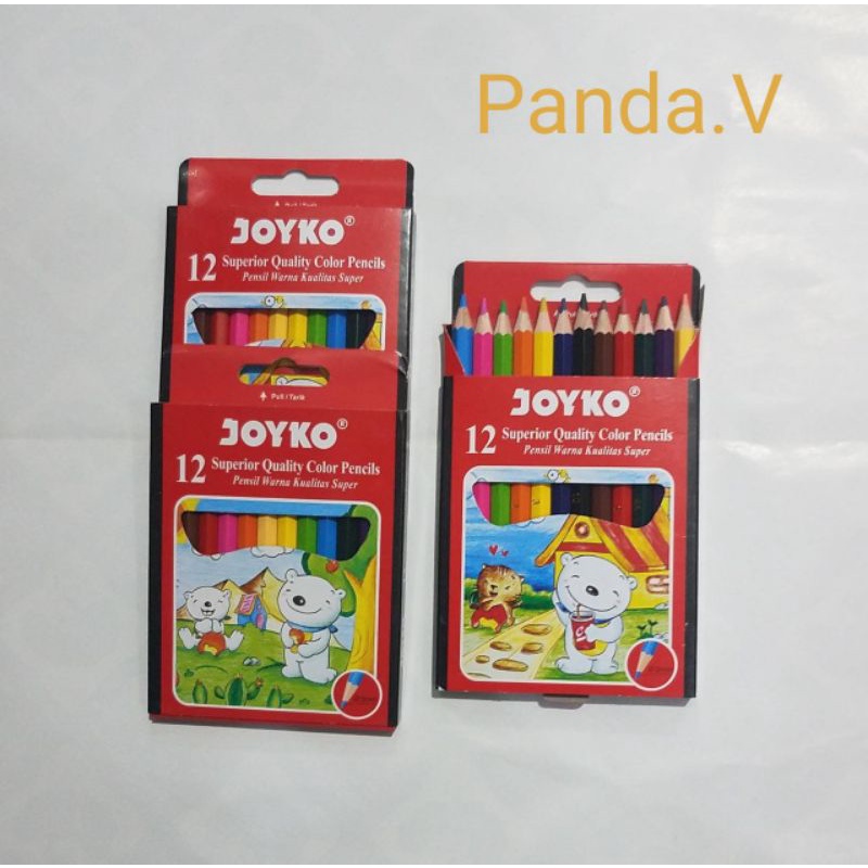 

JOYKO PENSIL WARNA PENDEK ISI 12/CAT AIR WATER COLLOR PENCIL HEXAGONAL GRIPS