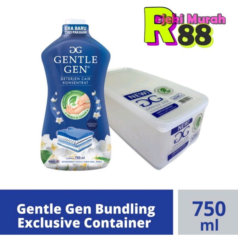 Gentle Gen deterger cair 750 ml plus container