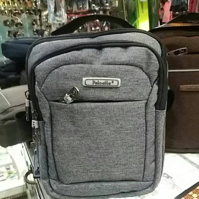 Tas selempang pria merek palo alto model denim keren bahan bagus