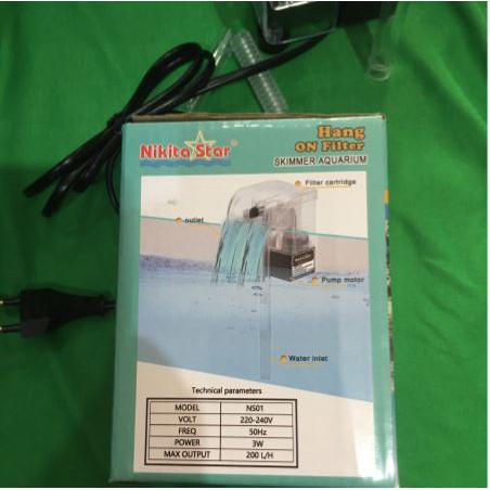 hang on filter Nikita star NS 01 filter gantung hanging skimmer aquarium