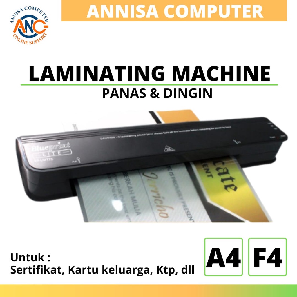 

Mesin Laminating BLUEPRINT LM125 / LM125A Hot and Cold Laminating Machine A4 F4