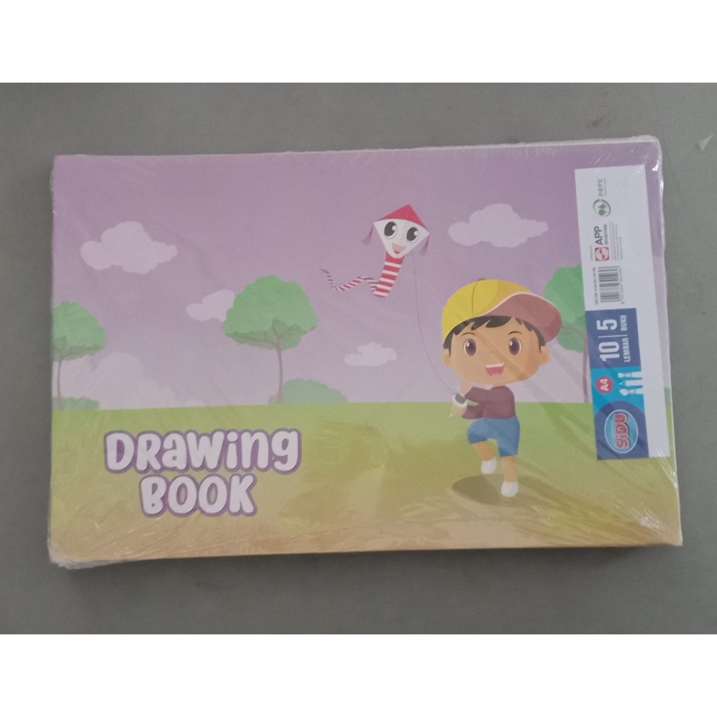 Buku Gambar A4 Sidu  / Sinar Dunia Drawing Book - 1 pak isi ( 5 buku )