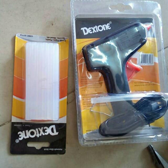 Paket Glue Gun 10W + Isi Lem 12Pcs/ PAKET MURAH ALAT TEMBAK DAN ISI LEM TEMBAK LILIN