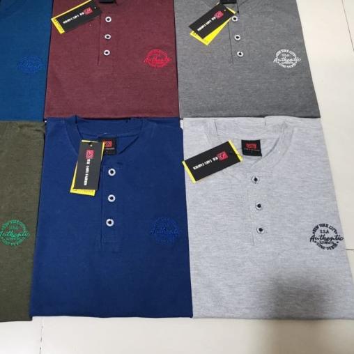 ◄ Oblong Kancing Pria Size M-XXL| Oblong kancing Polos| Kaos Pria - M, Maroon ✫