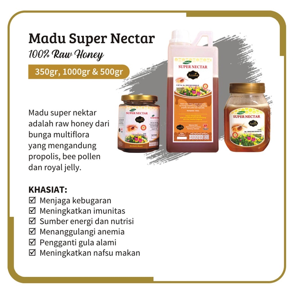 

Madu Super Nectar Madu Alami Madu Lebah Liar Madu Australia 1000/500/350gr