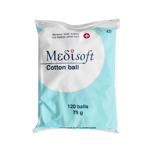 PROMO!!! Medisoft Cotton 120 Ball Blue 75g / Green 120g Kapas Bola Bayi