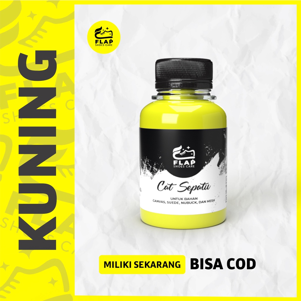 -Cat Kanvas Kuning