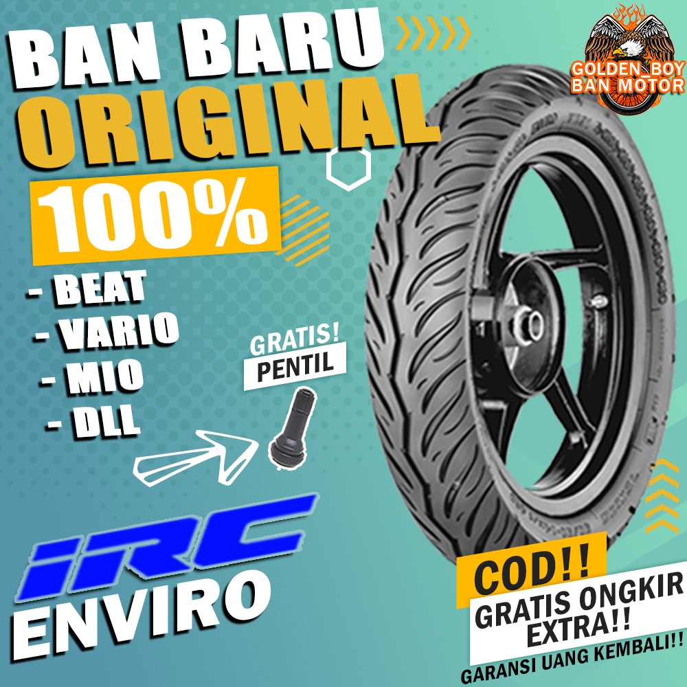 ban motor matic tubles beat irc enviro ring 14 tubles sepasang paket ban motor matic depan belakang 