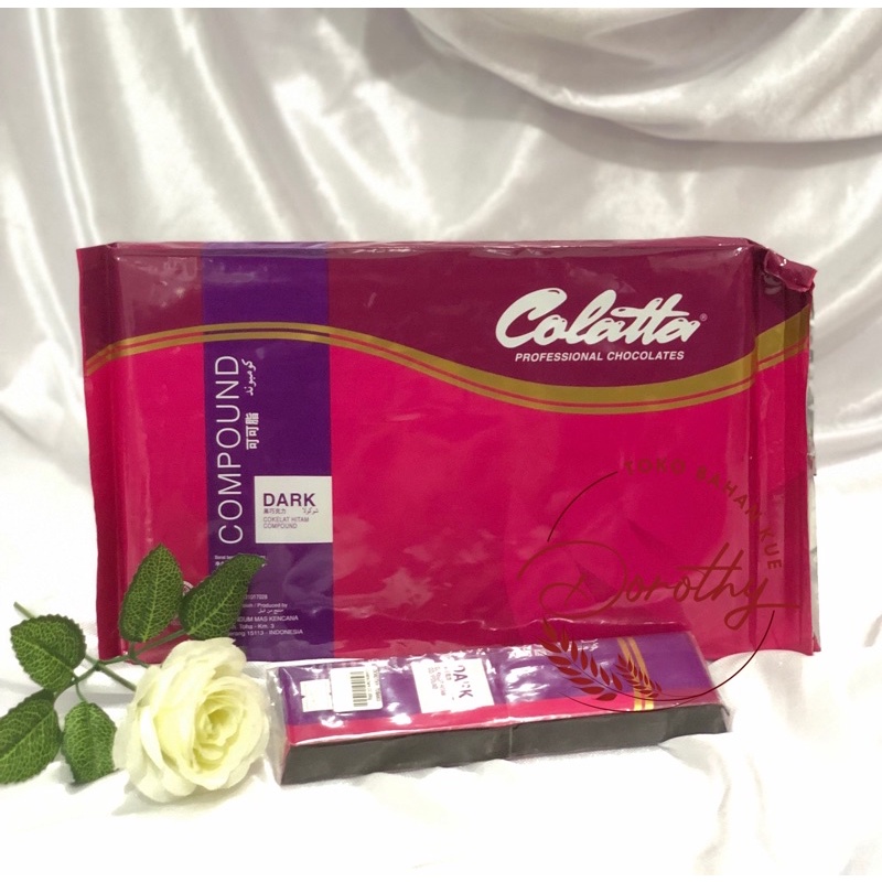 

COLATTA DARK CHOCOLATE COMPOUND REPACK / POTONGAN 200 GRAM