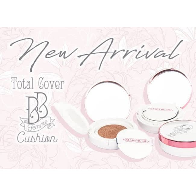 MADAME GIE BB CUSHION - TOTAL COVER BB FEMME CUSHION ORIGINAL BPOM