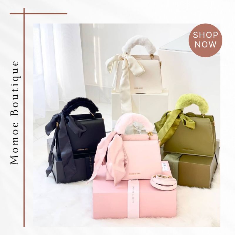 C617 Tas Hantaran Untuk Kado CK Ribbon Top Handle with Gift Set