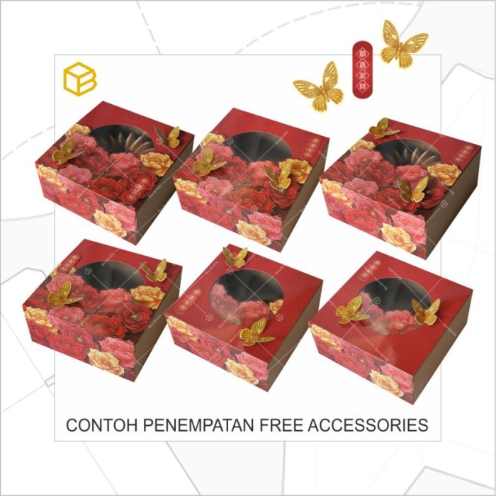 

Cake Box Packaging Imlek Sincia Hampers Kemasan Kotak Tc - Cb2210 Cny