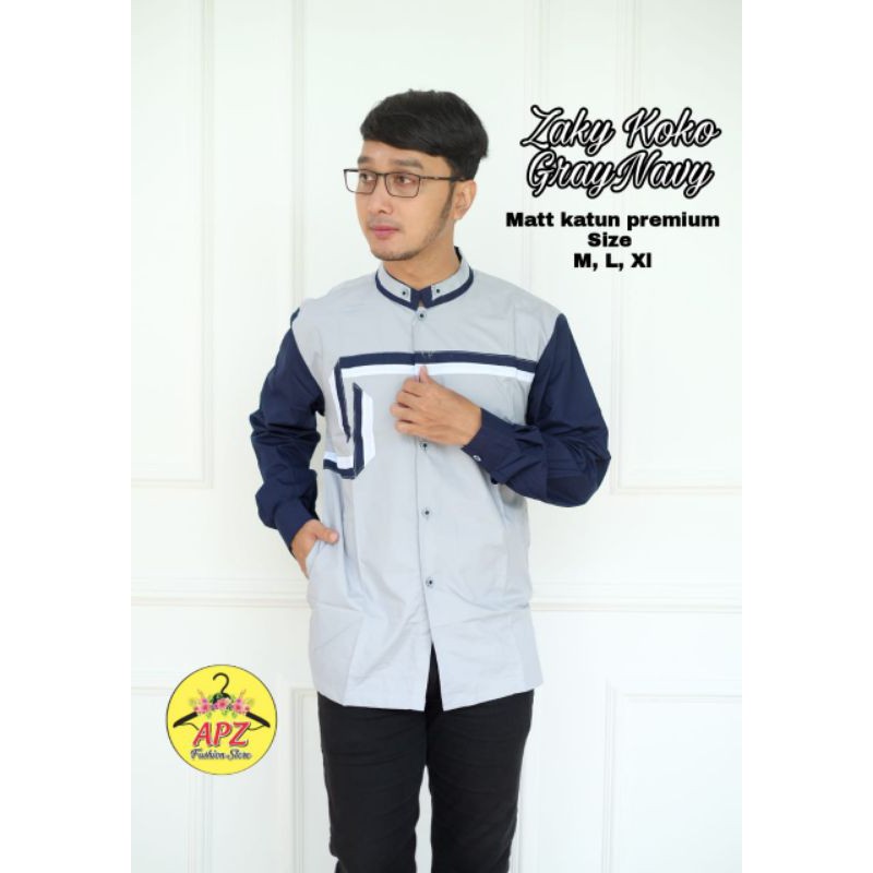 KOKO ZAKY/BAJU KOKO PANJANG/BAJU KOKO MURAH/BAJU KOKO POLOS/BAJU KOKO KANCING/BAJU KOKO KEKINIAN