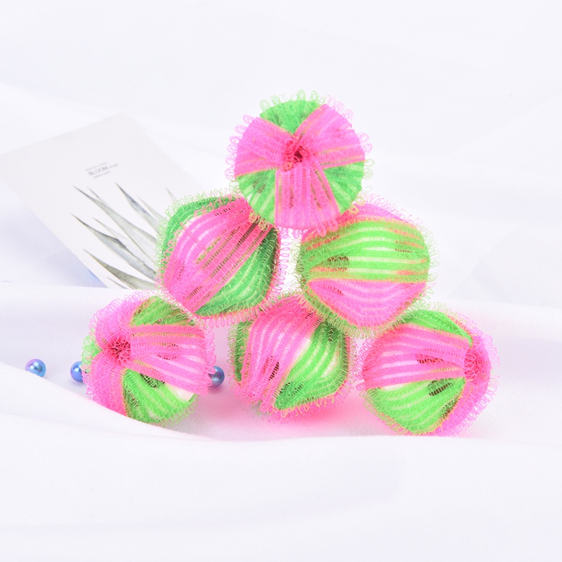 (LUCK11) 6pcs / Set Bola Laundry Pembersih Rambut Untuk Mesin Cuci